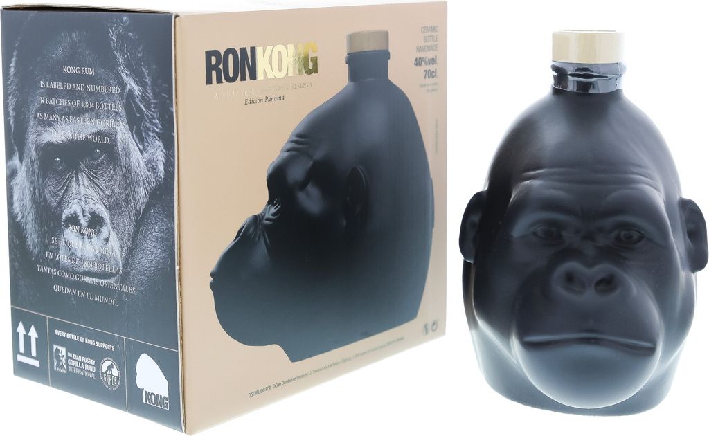 Kong 12 Years Old Rainforest Spiced Rum 40% Vol. 0,7l in Geschenkbox