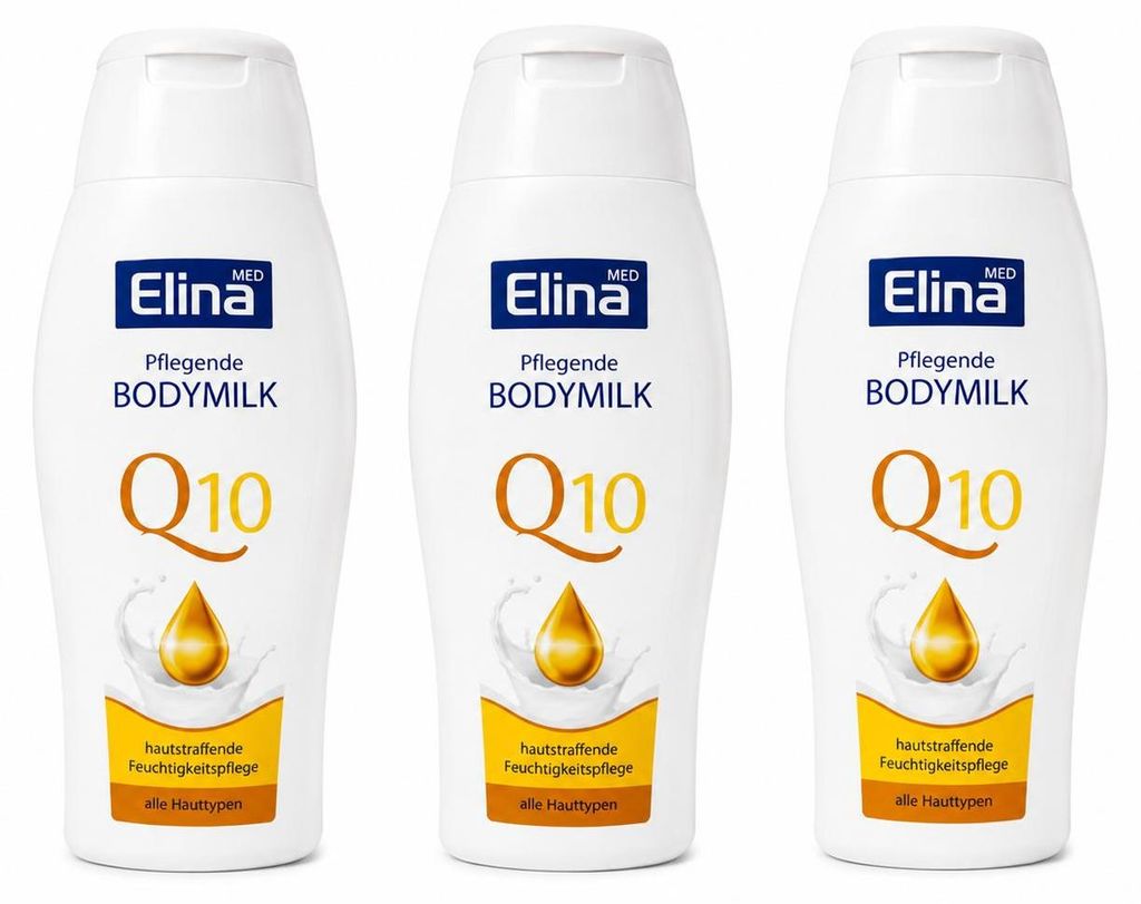 Elina MED Pflegende Bodymilk Q10   250 ml. ( 3 Pack) Produktbild 