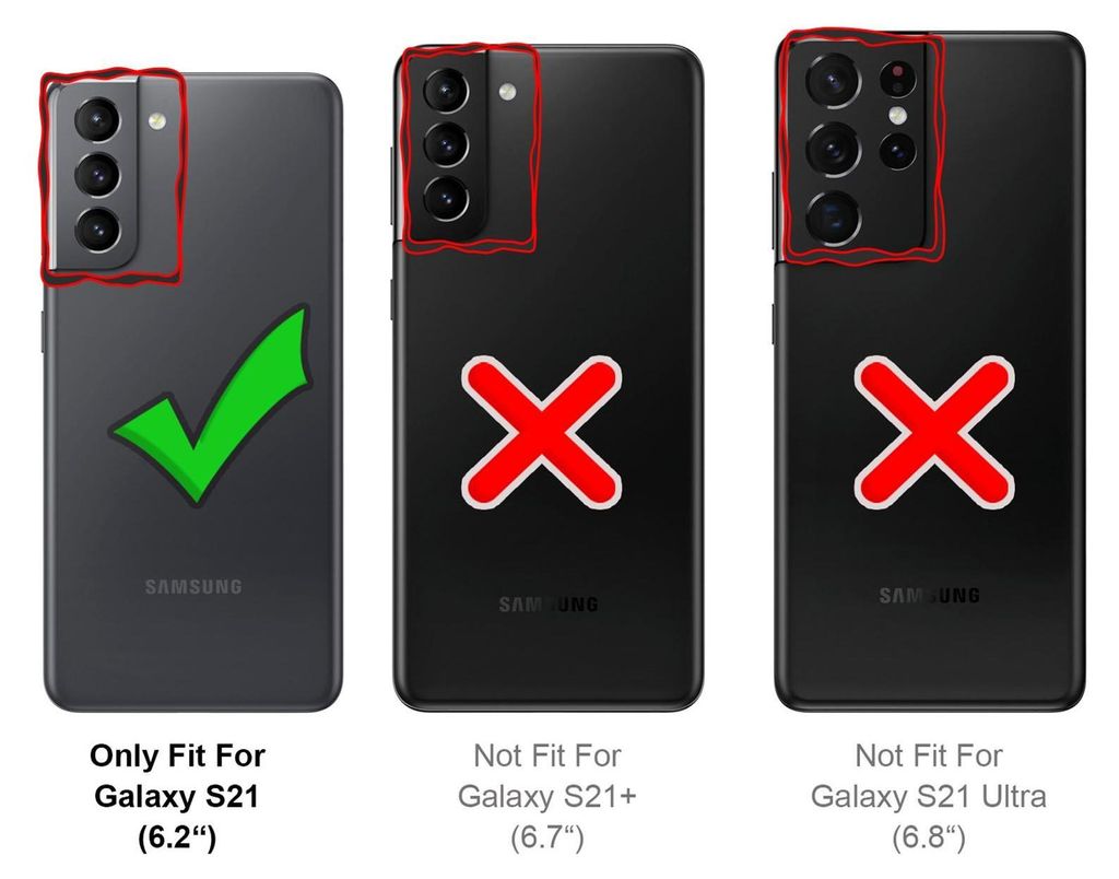 Hlle fr Samsung Galaxy S21 Schutzhlle Anti Shock Handy