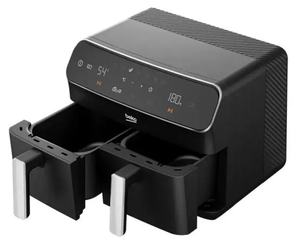 Friteuse sans Huile Beko Double Compartiment 2400W - 8 Programmes