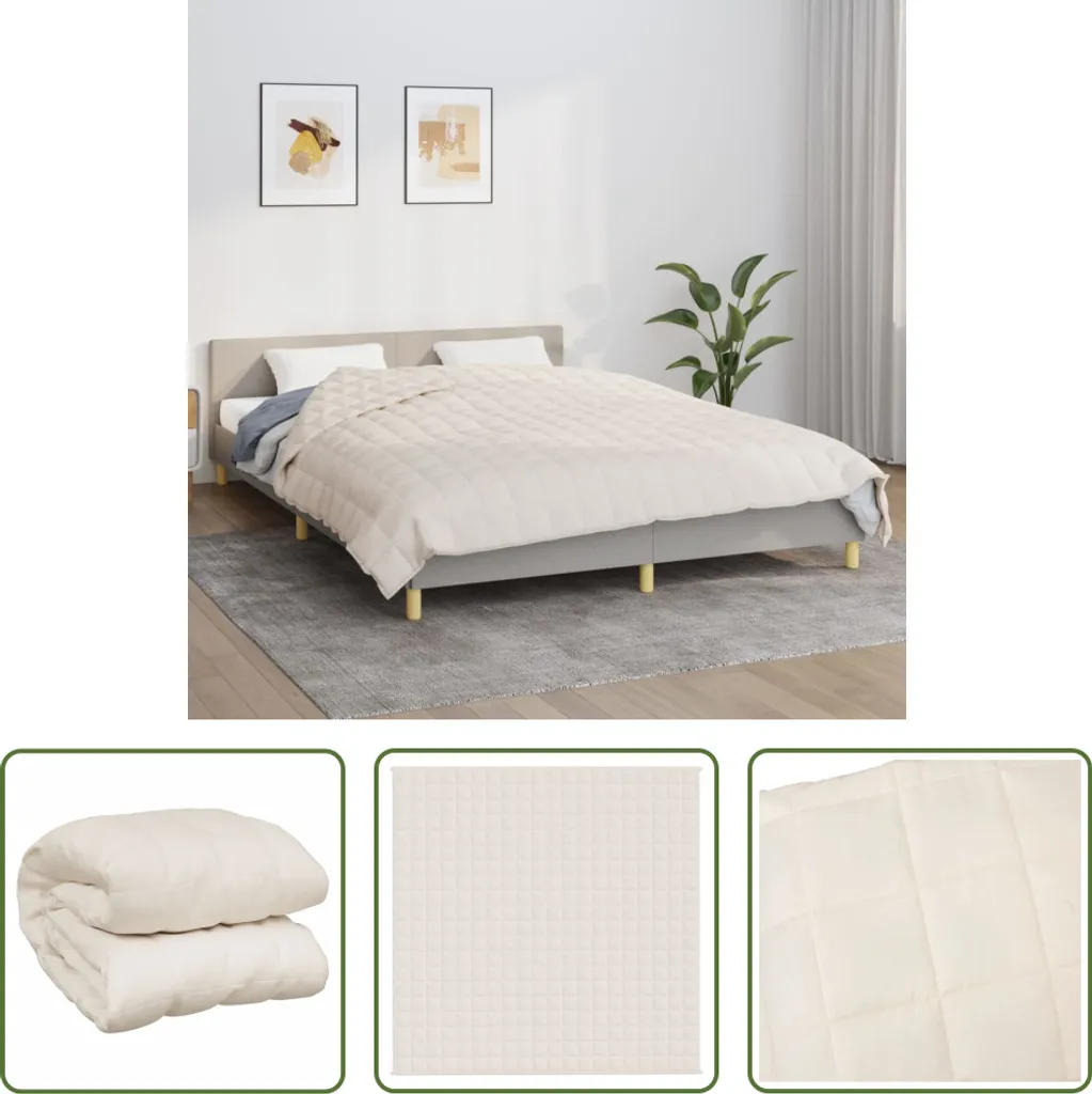 The Living Store Coperta Gravitazionale 9kg 200x200 Tessuto Premium