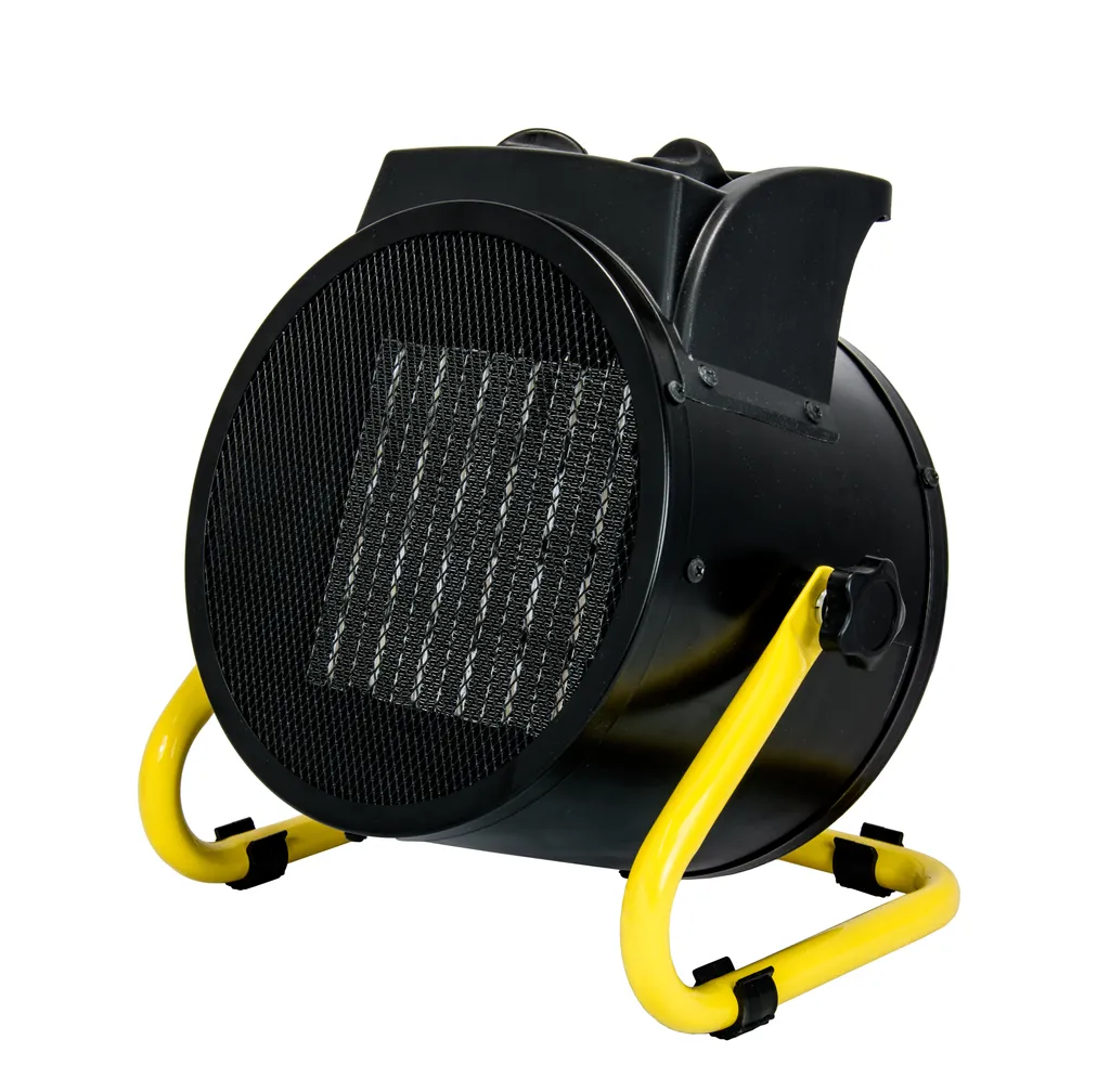 Riscaldatore elettrico PTC 2,0kW, rotondo, nero DEDRA DED9930C elemento riscaldante in ceramica