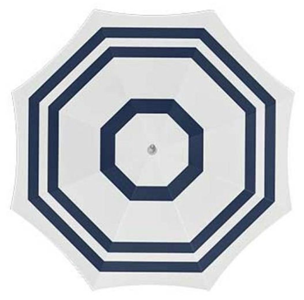 Sonnenschirm - weis/blau - 140 cm - UV-Schutz - inkl. Produktbild 