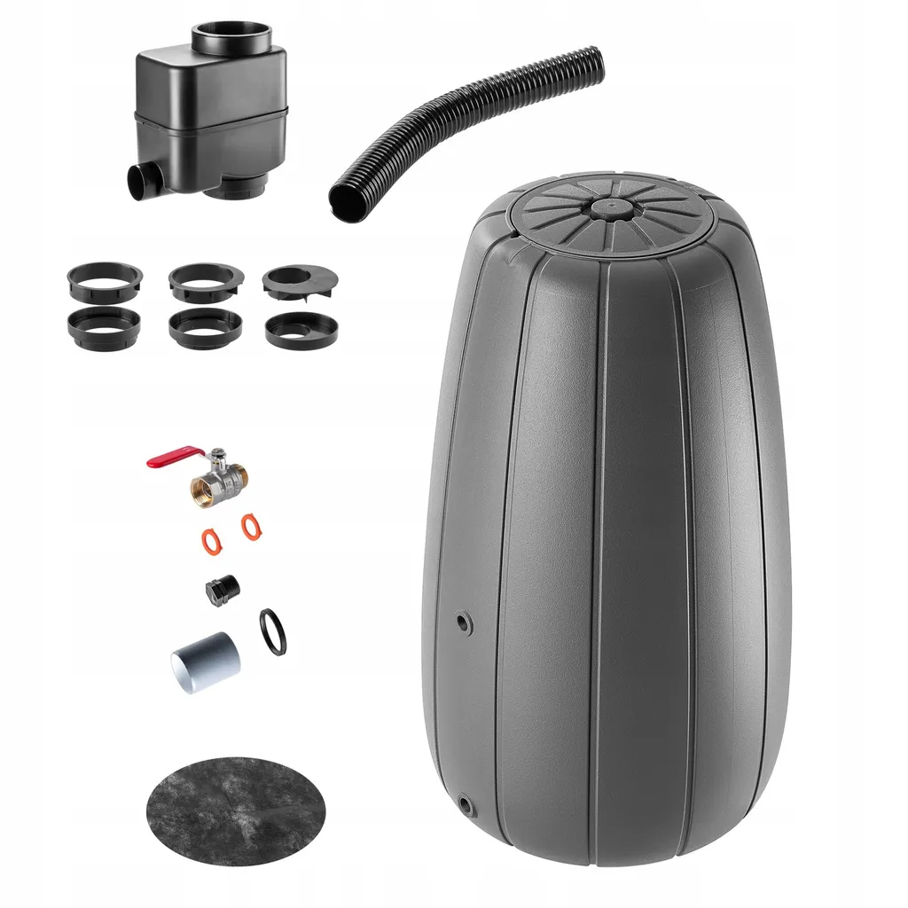 Stocker l'eau de pluie 200L pour arrosage jardin avec cuve déco fleurie
