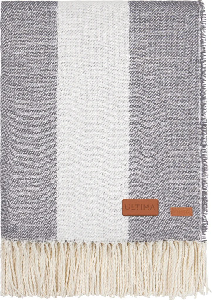 Plaid de Canapé Gris pour Soirées Cocooning - Couverture Tella Polylana