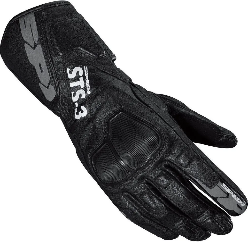 Gants moto femme Spidi STS-3 noir XL : protection cuir pour motarde