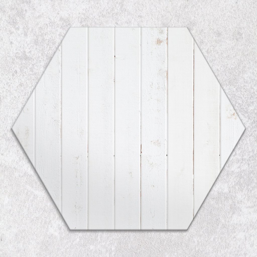 Glas-Herdabdeckplatten Glaskeramikkochfeld-Abdeckung Spritzschutz Glas Hexagon Schneidebrett 40 cm Weißes Holzbrett