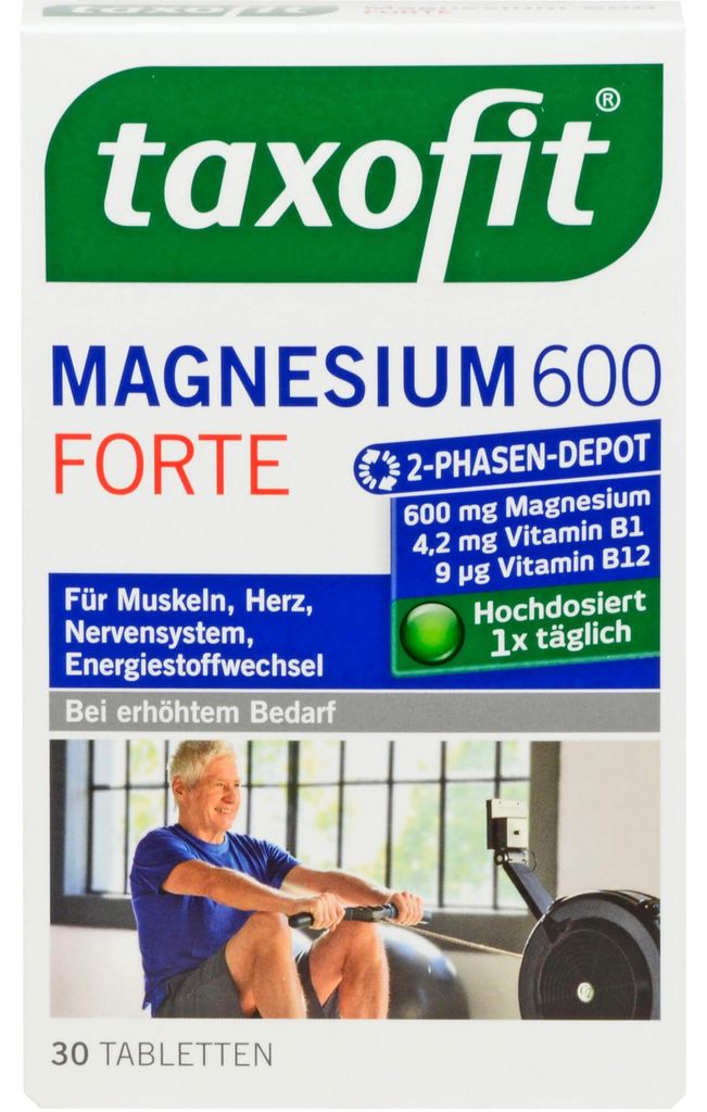 Taxofit Magnesium 600 Forte Depot Tabletten, 30 St. Produktbild 