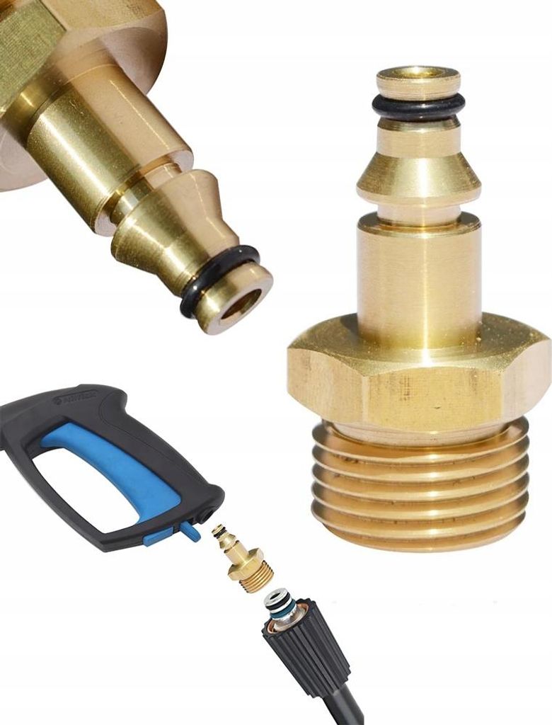 Rosfix Adapter M22 x 1,5 do Szybkozłączki – Mosiądz, Zdjęcie produktu 