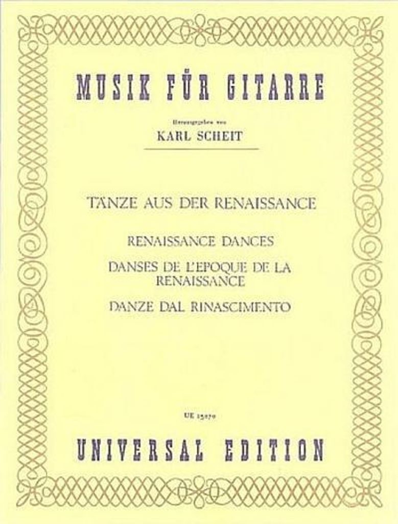 Tänze aus der Renaissancefür Gitarre