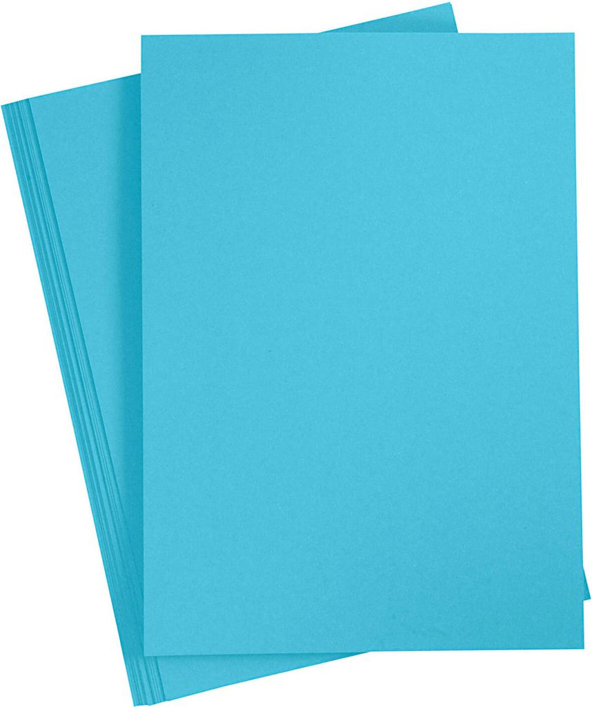 Creativ Company Colored Pappe Clear Blue A4, 20 Blätter