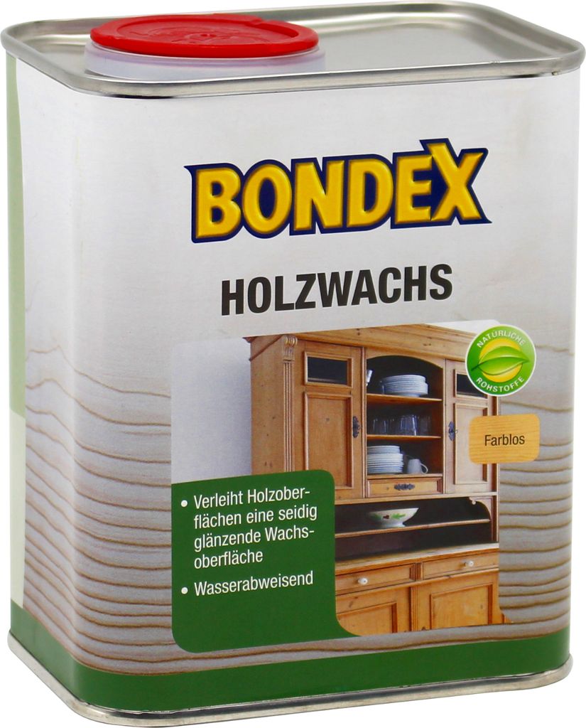 0,75L Bondex Holzwachs farblos Holz Wachs Möbelwachs Produktbild 