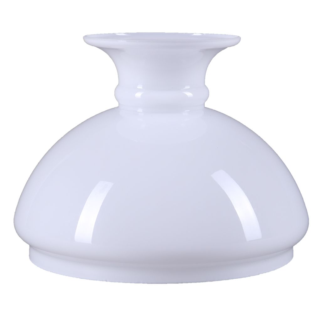 Petroleum Lampenglas Ø 154mm Weiß Ersatzglas Glasschirm E27
