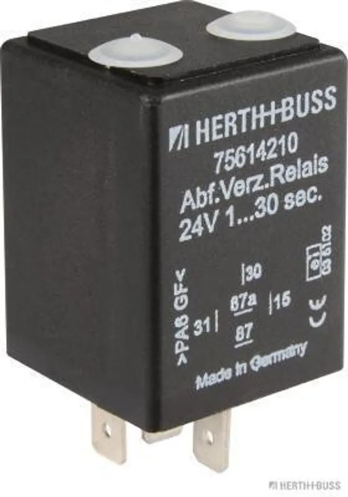 Relè Temporizzato 24V HERTH+BUSS 75614210 | Controllo Ritardo 1-30s