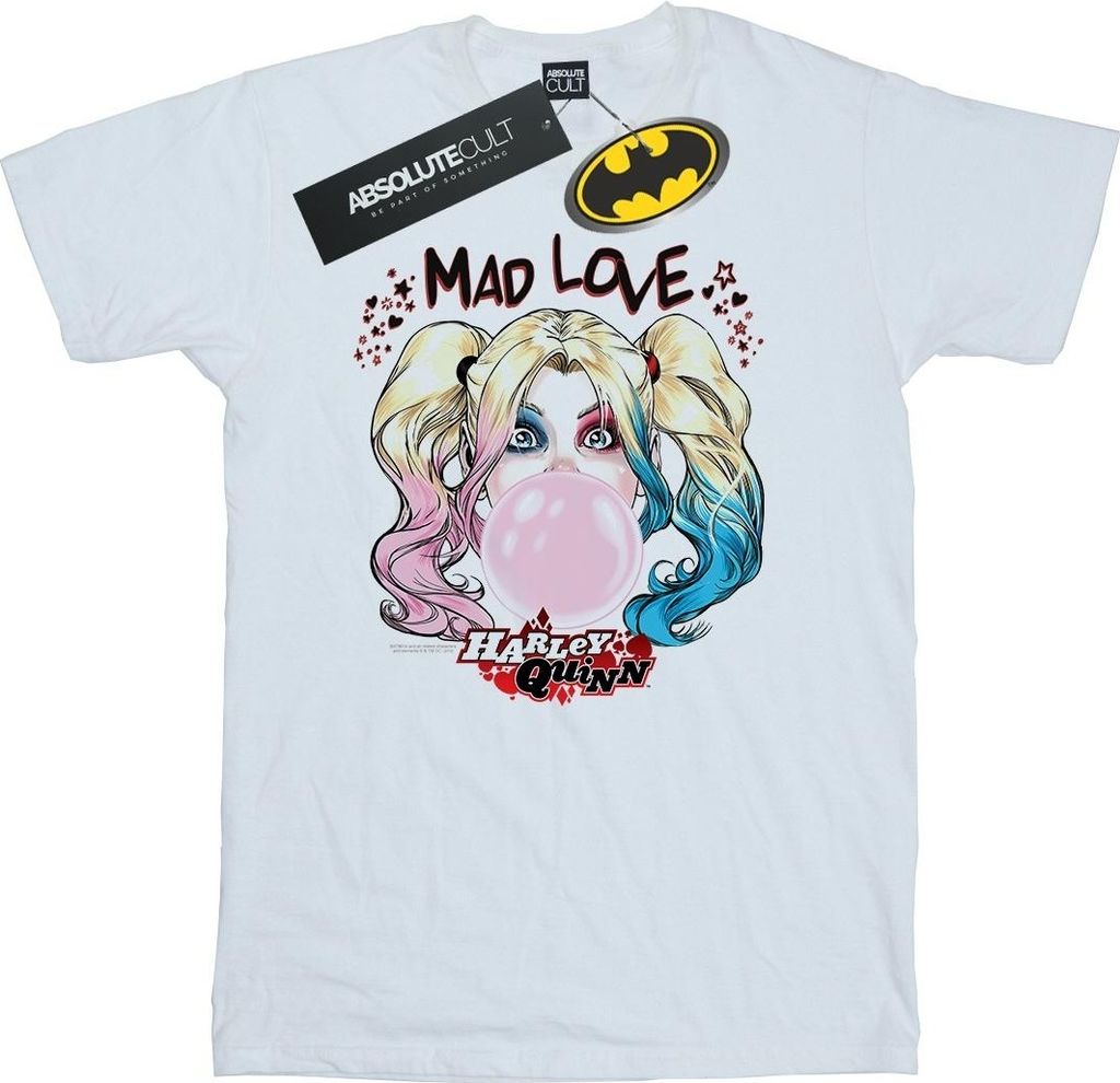 DC Comics - "Mad Love" T-Shirt für Damen BI12918 (4XL) (Weiß)