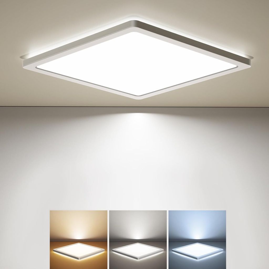 BLNAN LED Deckenleuchte, 18W Deckenlampe Flach Warm Neutral Produktbild 