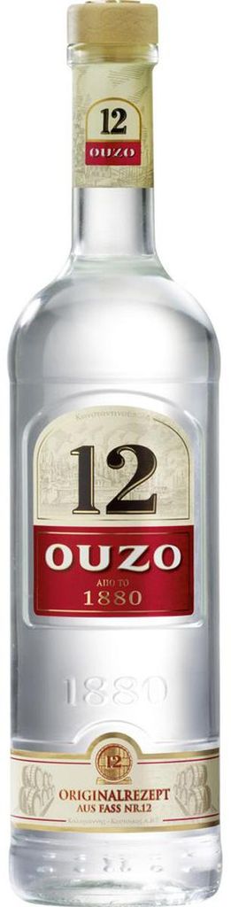 Ouzo 12 Anýzový likér s řeckými semínky a nejlepšími Obrázek produktu 