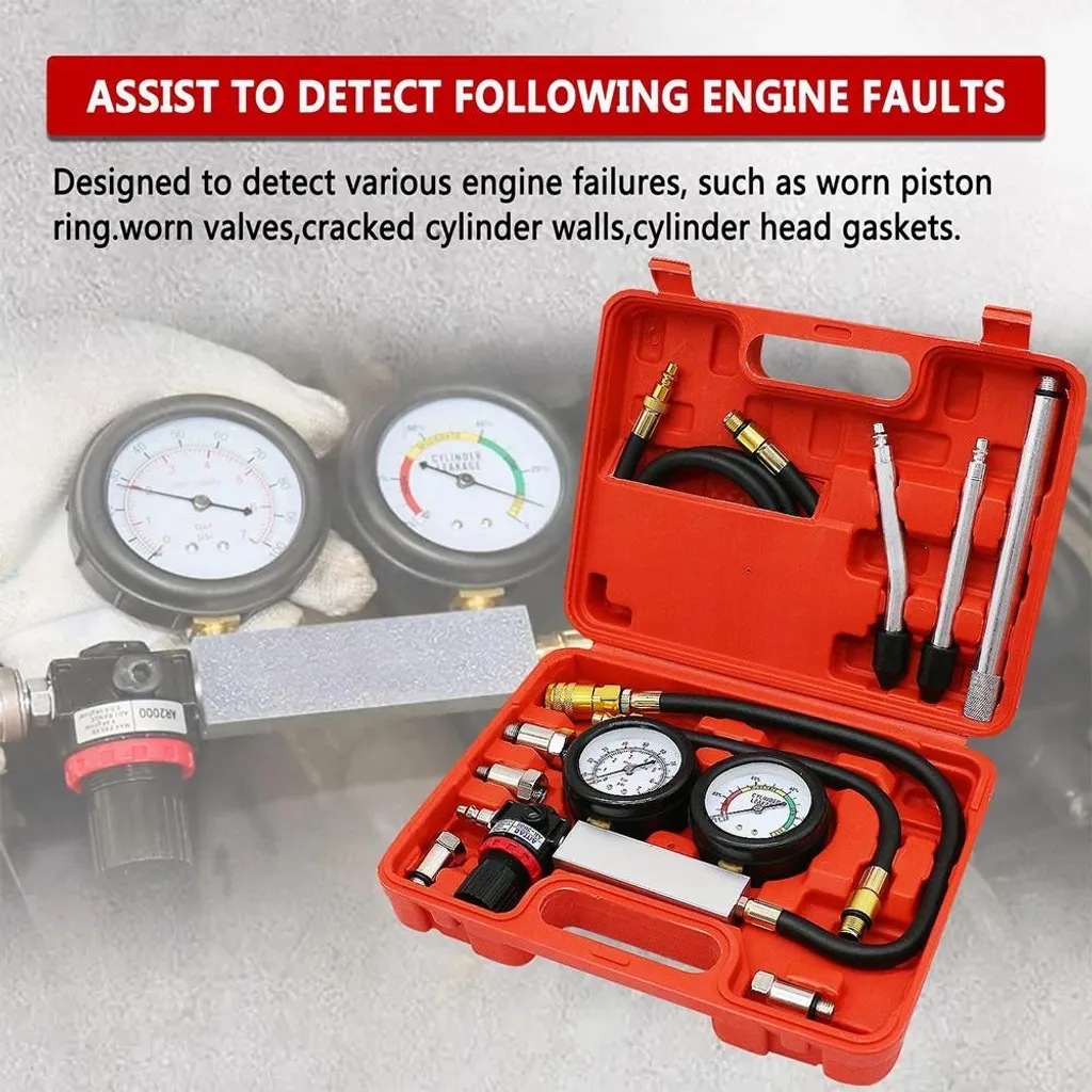 Testeur de compression pour moteur essence et recherche de fuite