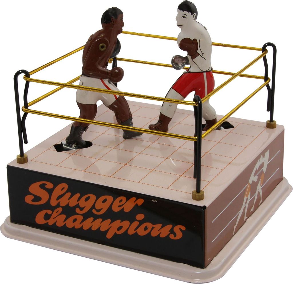 Blechspielzeug - Boxer im Boxring - aus Blech
