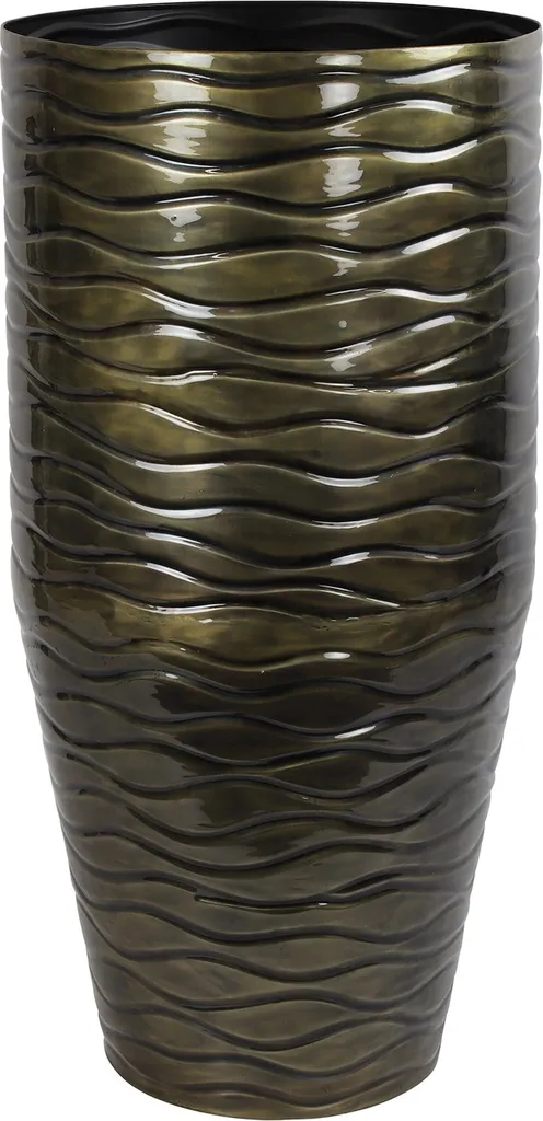 Vase Countryfield Jeske en Métal Laiton - Grand Format de 39 x 80 cm