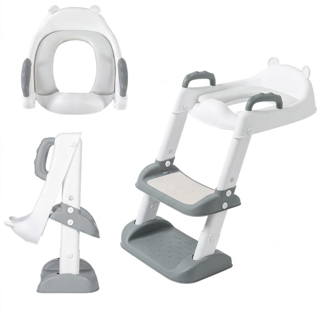 Toilettensitz mit Leiter & Tritthocker – Töpfchentraining Produktbild 