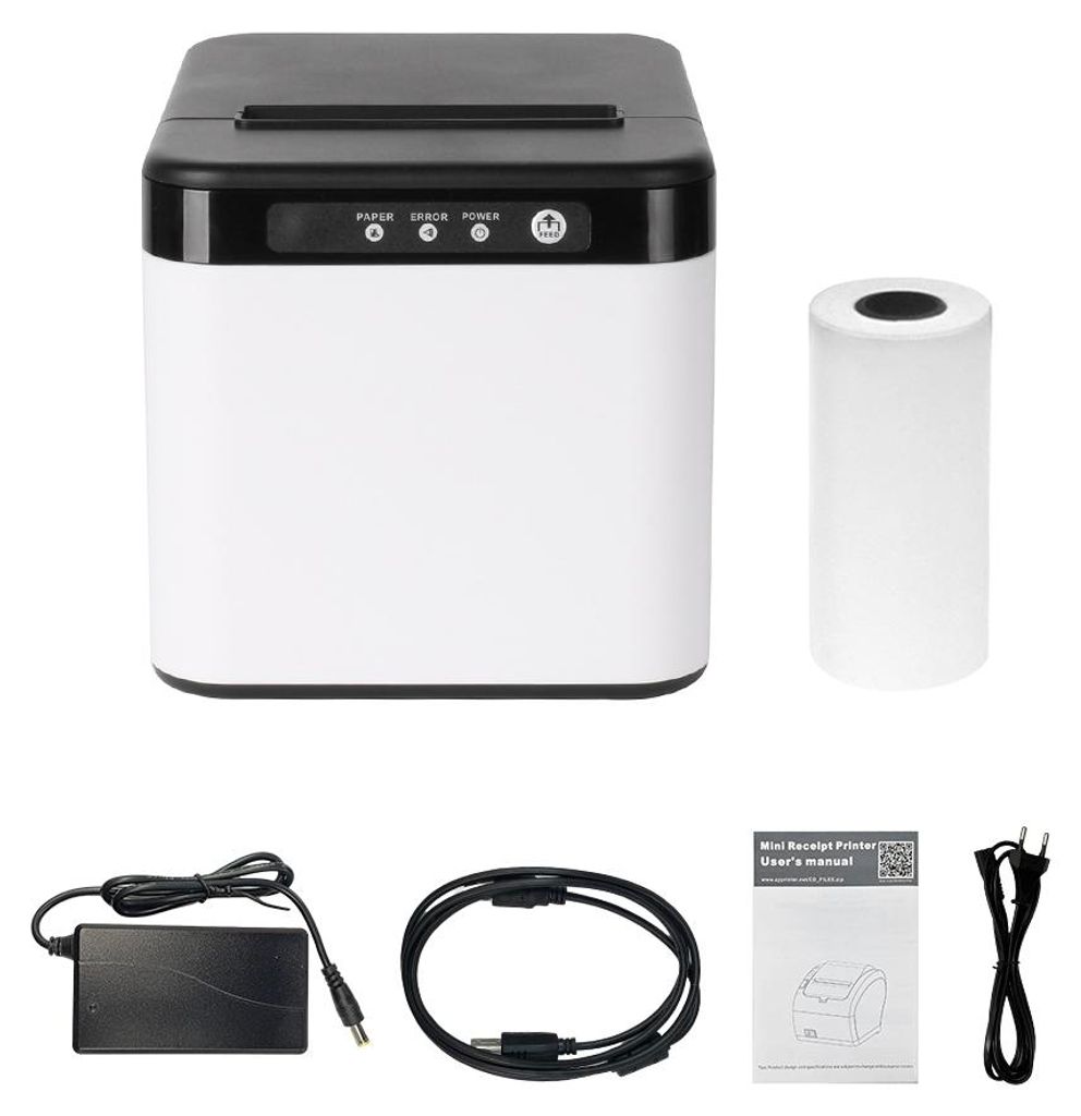 80-mm ESC/POS-Thermodrucker, USB/LAN, mit Cutter, für Produktbild 
