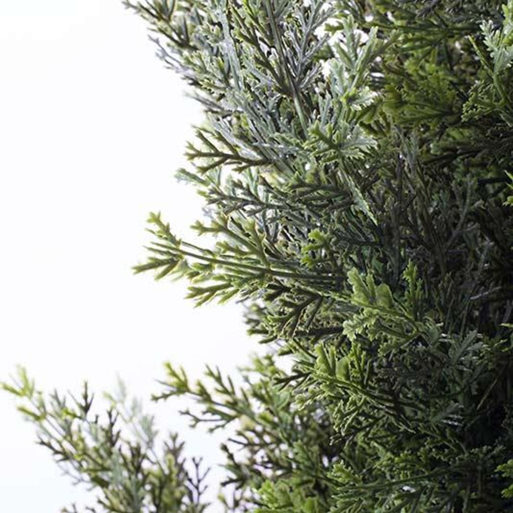 artplants.de Kunstbaum Zeder Henriette im Übertopf, grün, 180 cm - Künstliche Zypresse