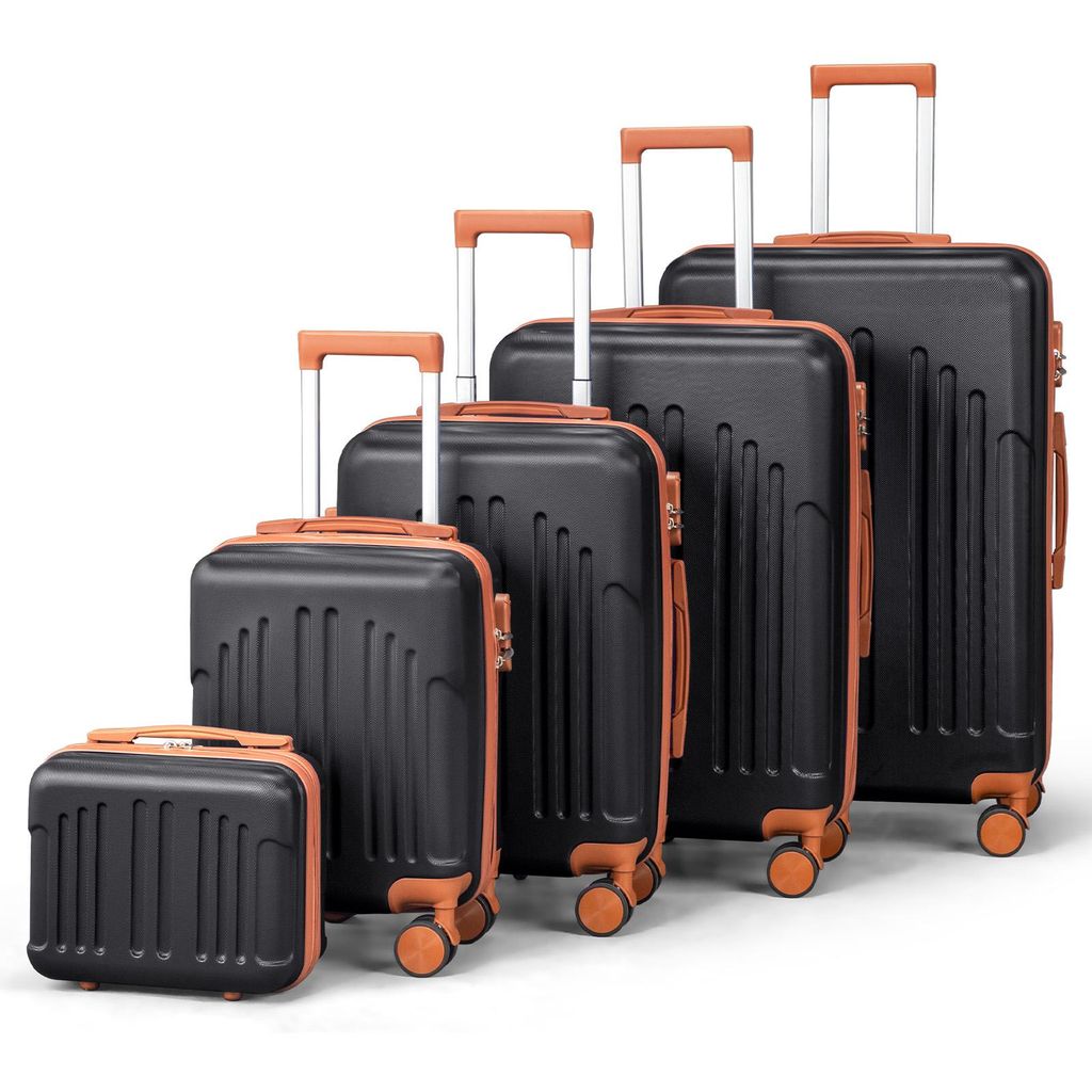 FCH Kofferset, 5tlg. Hartschalen Reisekoffer & Trolley Set Produktbild 