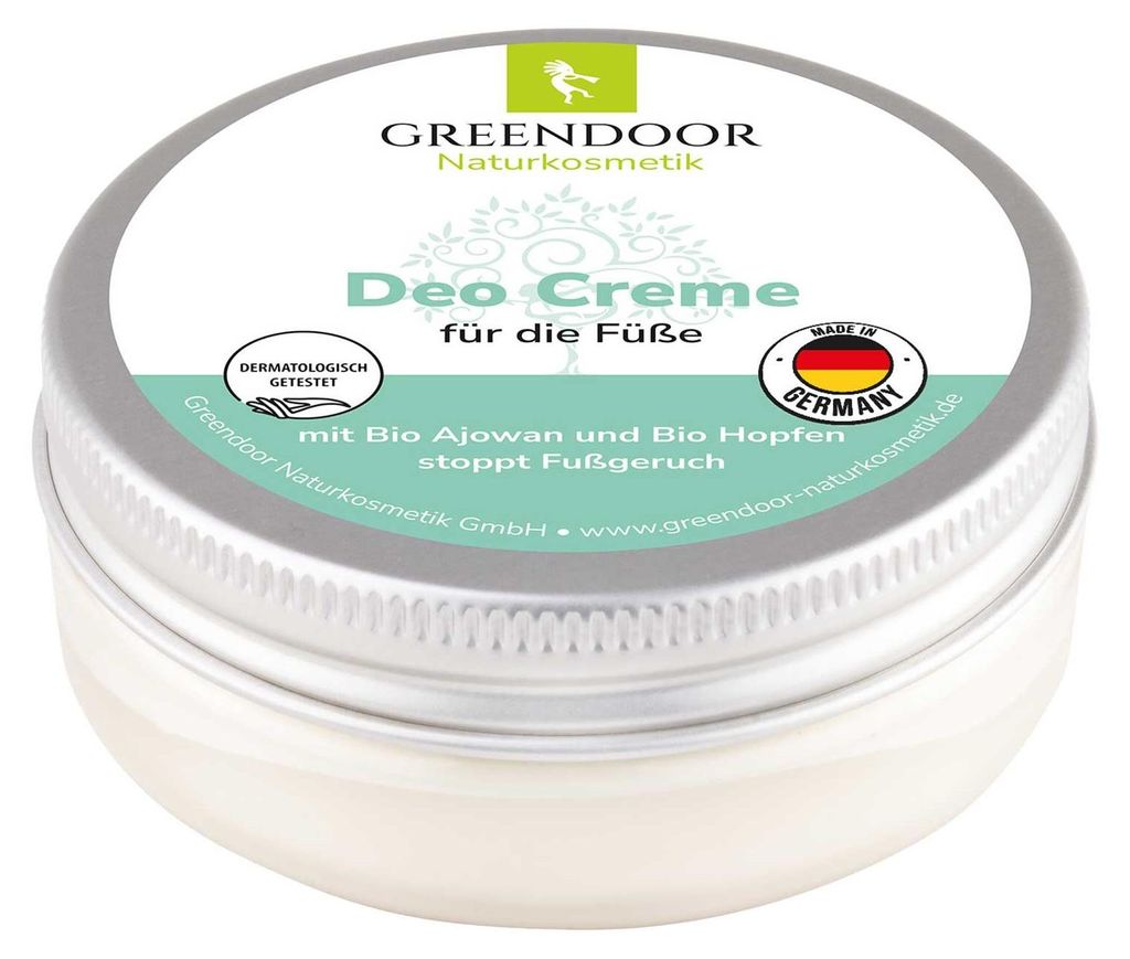 GREENDOOR Fuß Deo Creme Produktbild 