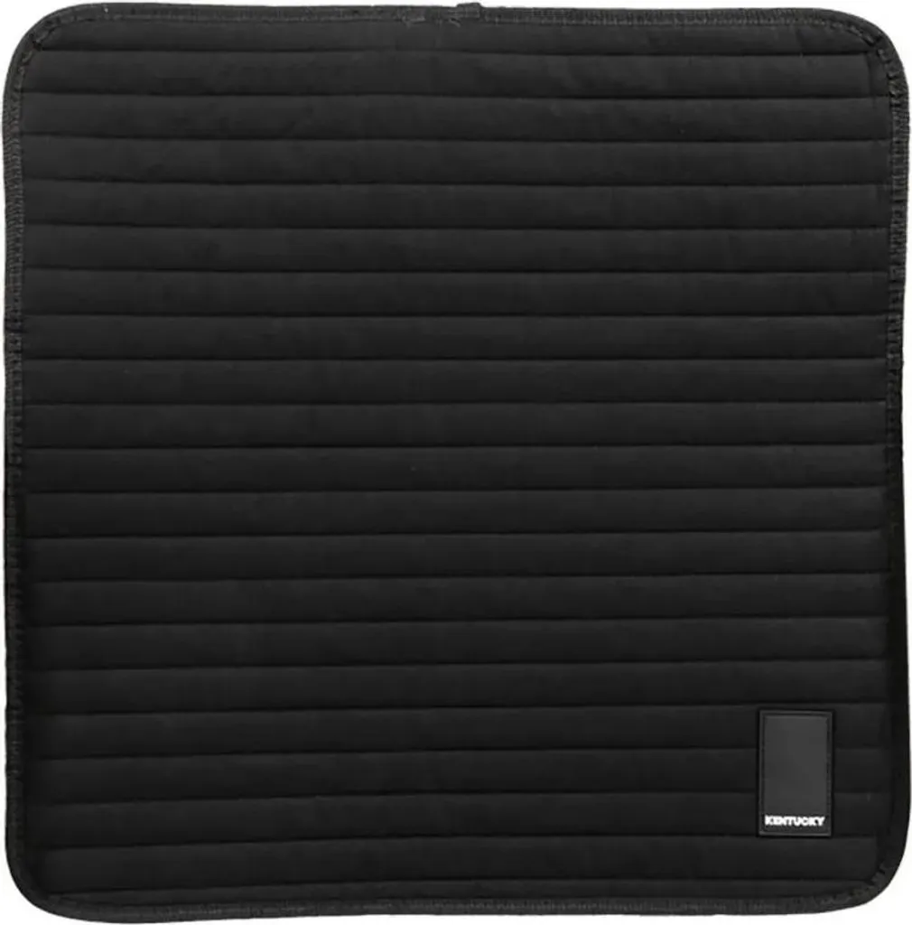 Kentucky Horsewear Sous-bandages d'écurie 50x50cm Noir - Lot de 4