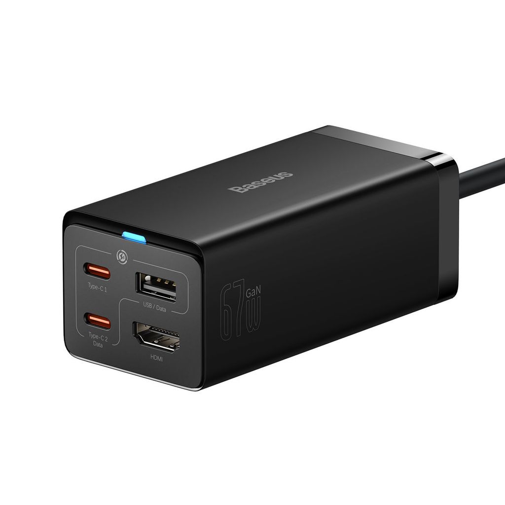 Baseus Schnellladegerät GaN5 Pro HUB HDMI 2 x USB-C / USB-A Produktbild 