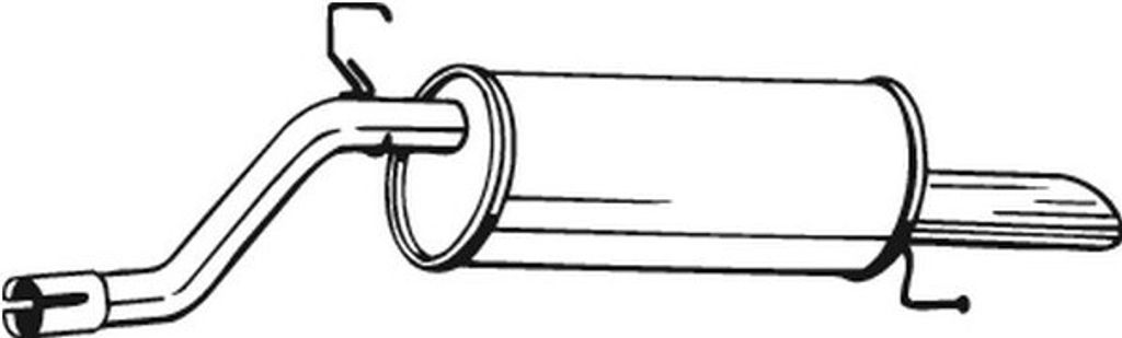 Bosal Endschalldämpfer 185-181