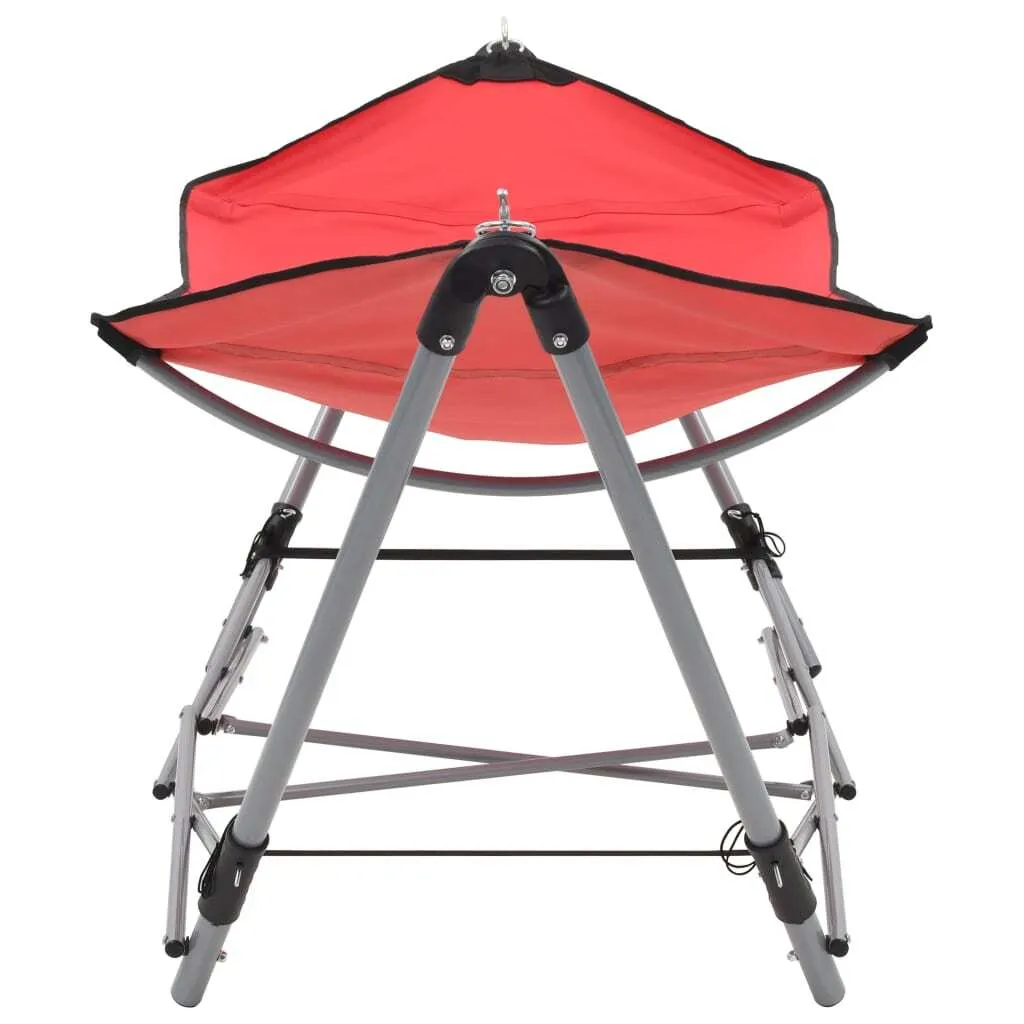 Amaca Rossa vidaXL con Stand | Relax Immediato Giardino e Terrazzo