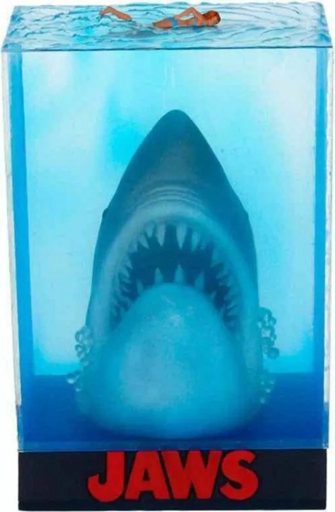 Statue Jaws Les Dents de la Mer 3D - Finition Résine Détaillée de 27 cm