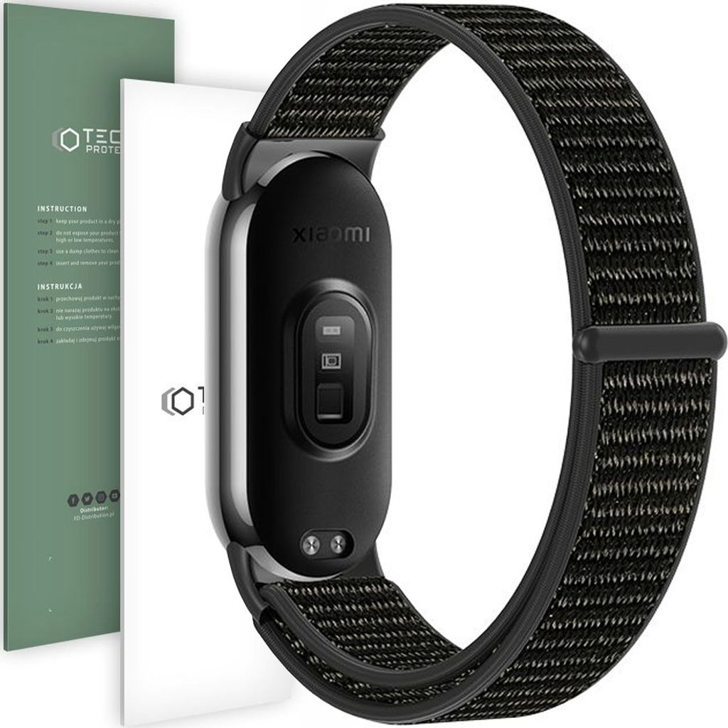 Tech-Protect Nylon Xiaomi Smart Band 8/8 Nfc Schwarz