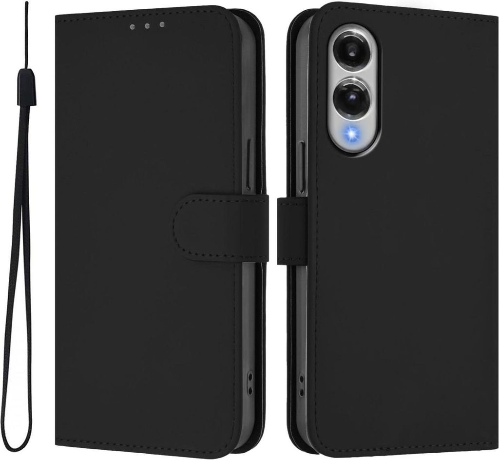 Mobigear Urban Wallet Samsung Galaxy S25 Edge Hülle Klapphülle Geldbörse - Schwarz
