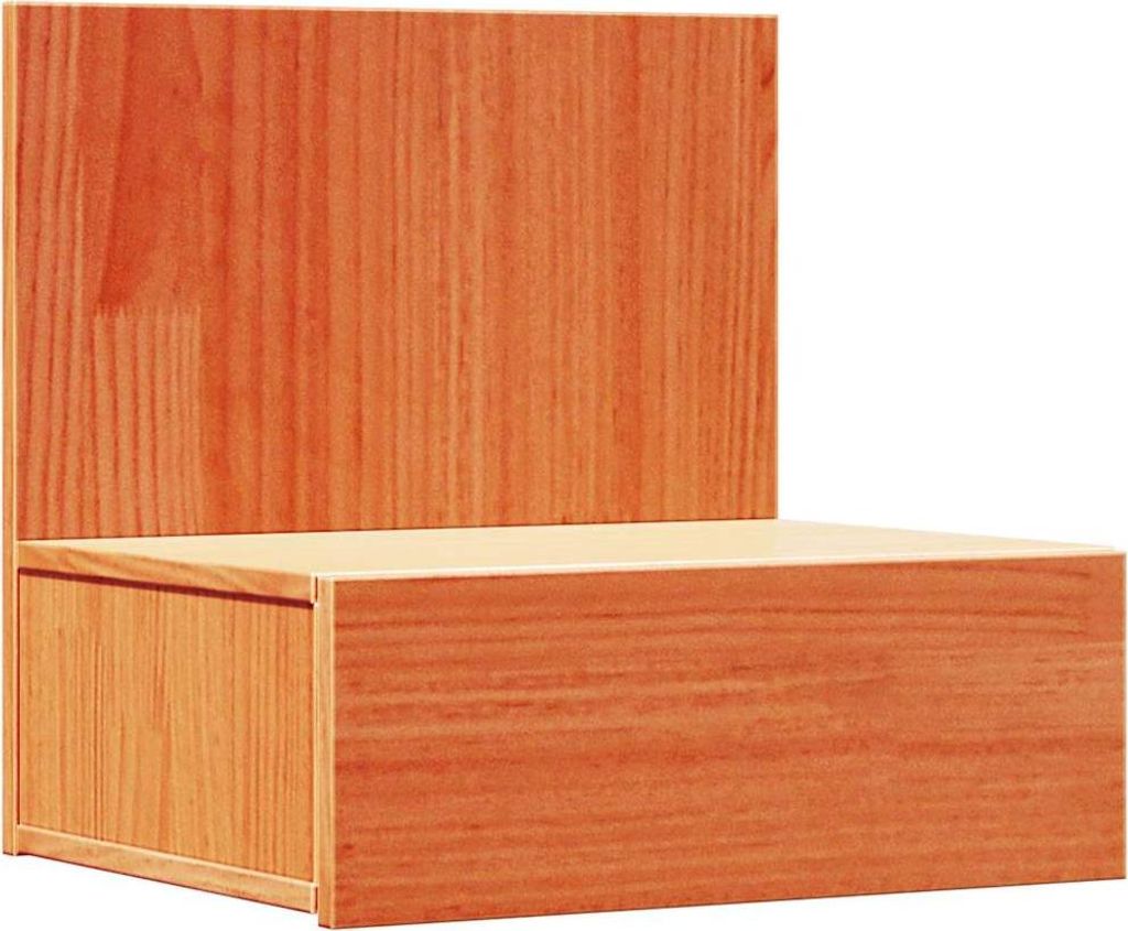 Nachttisch Wachsbraun 42 x 32,5 x 40 cm Massivholz Kiefer
