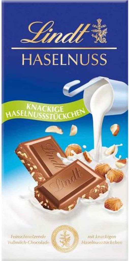 Lindt Haselnuss Vollmilch Tafel 100g