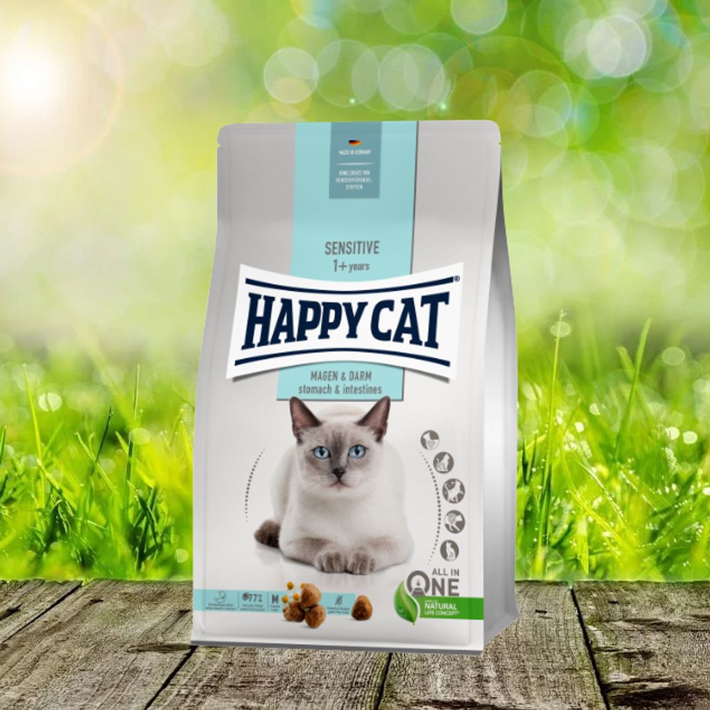Happy Cat Care Magen & Darm, Katzen-Trockenfutter, 1,3 kg