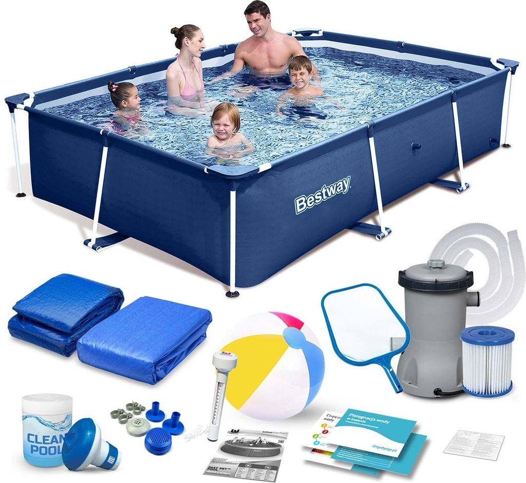 Rahmengartenpool 259x170x61 cm Set 15in1 Bestway 56403N Produktbild 
