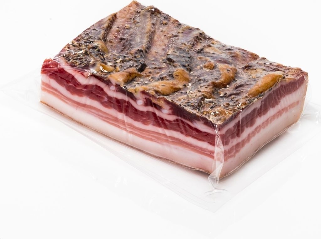 Steiner's Bauchspeck Stück ca. 1,3 kg.