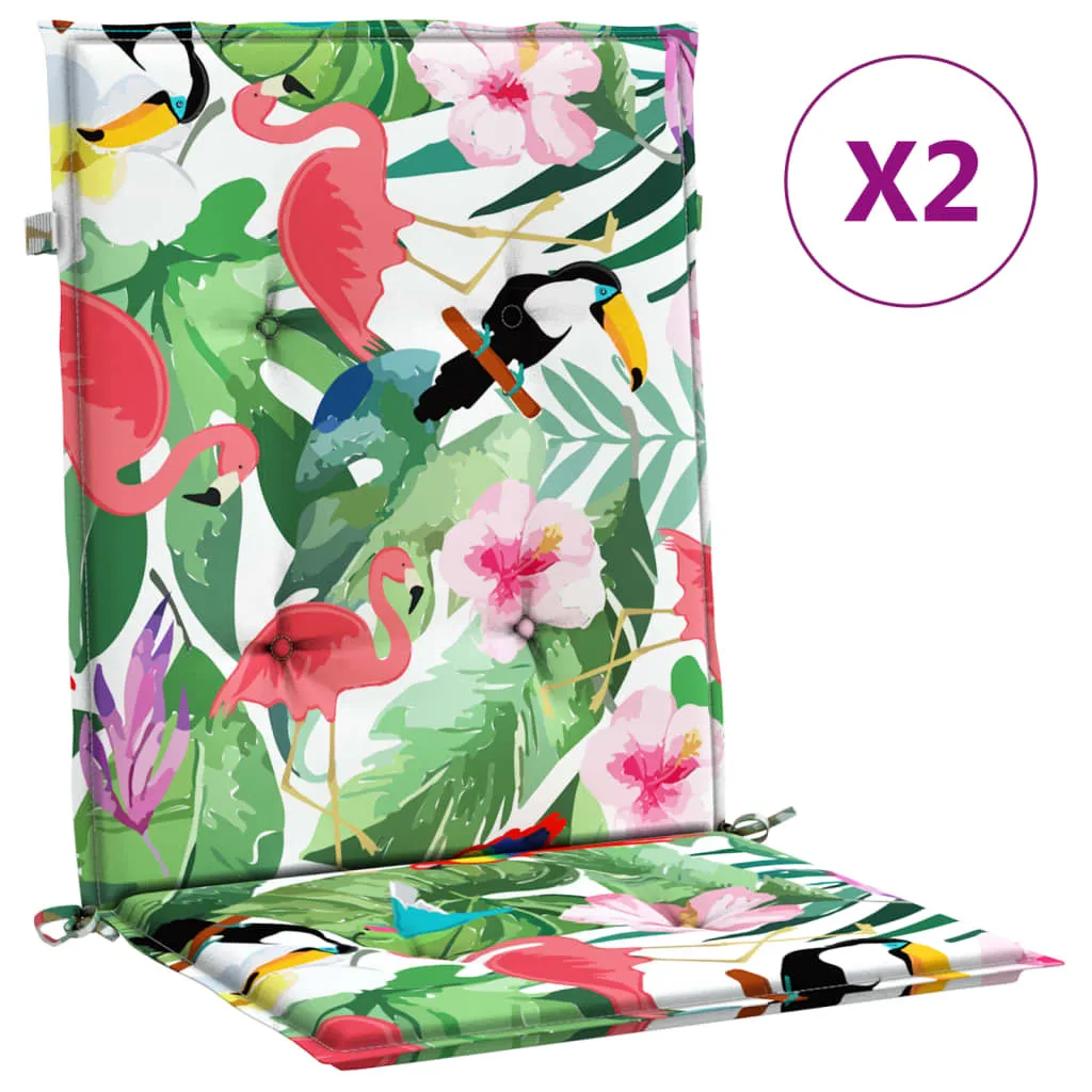 Set Relax 2 Cuscini vidaXL Multicolore | Comfort Premium Schienale Basso