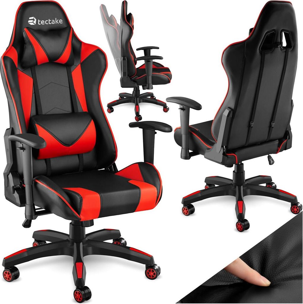 tectake® Racing Gaming Stuhl Twink ergonomische Form, mit Produktbild 