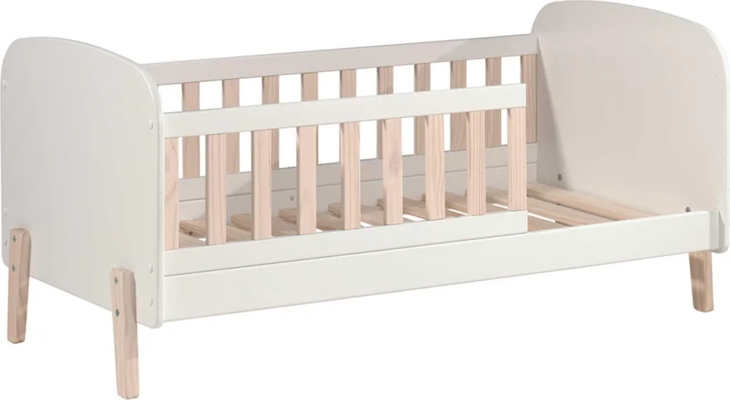 Lit enfant blanc 70x140 cm Vipack en bois scandinave design épuré