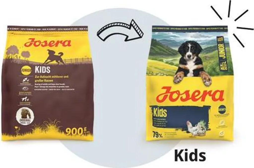 Croquettes Croissance Josera Kids 3 kg pour Chiot de Race Athlétique