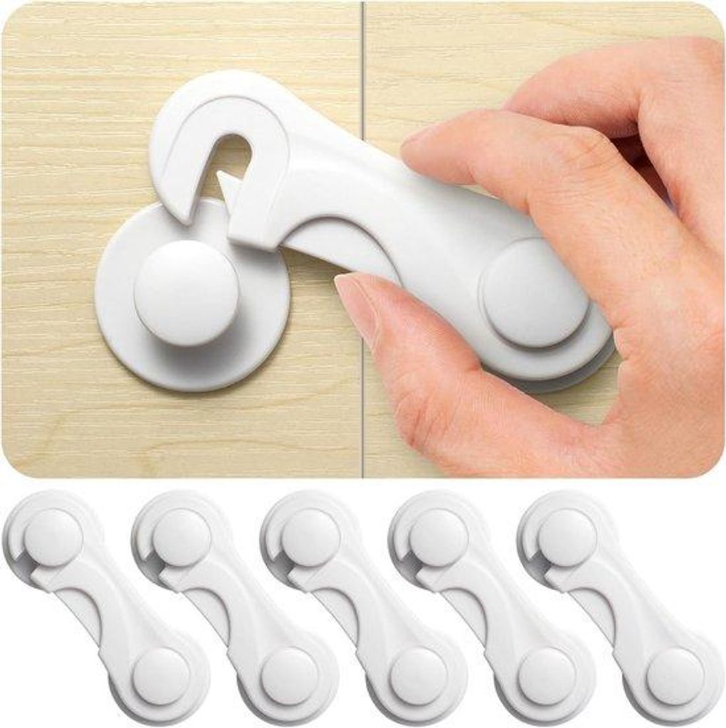 Sicherheits-Schlosser für Schränke, Kleiderschränke, Kleiderschrank, Kommode, Schubladen - 3M Sicherheitsschlosser für Schränke und Baby-Siche...