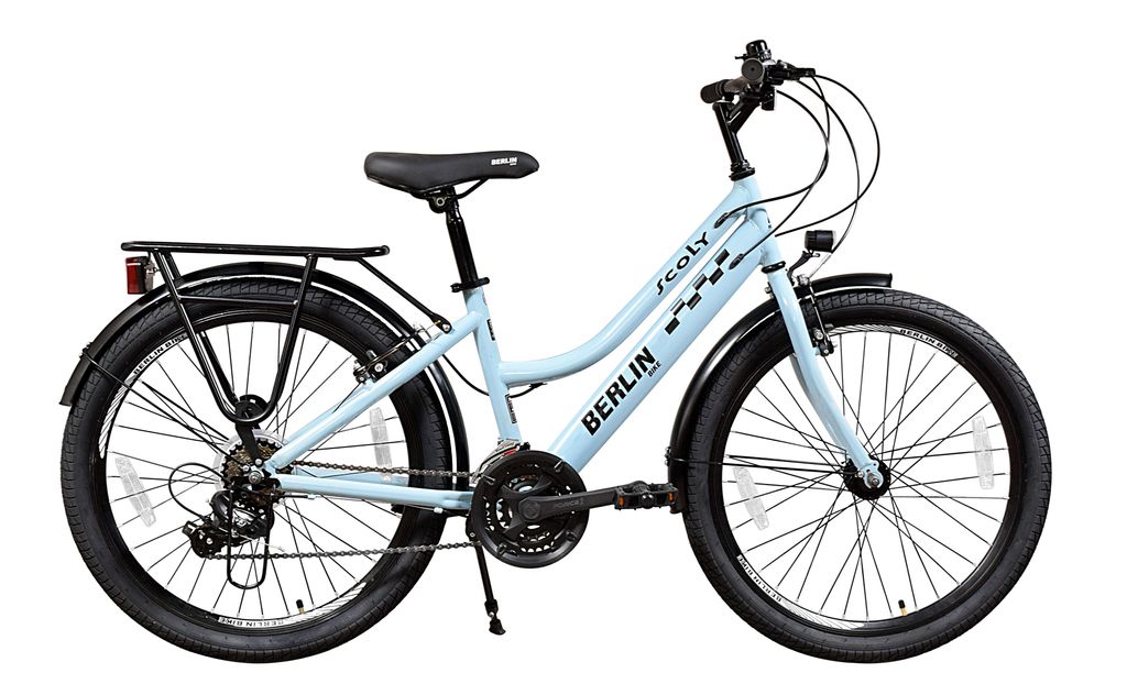Berlin Bike 24 Zoll Kinderfahrrad 21-Gang mit Beleuchtung Produktbild 