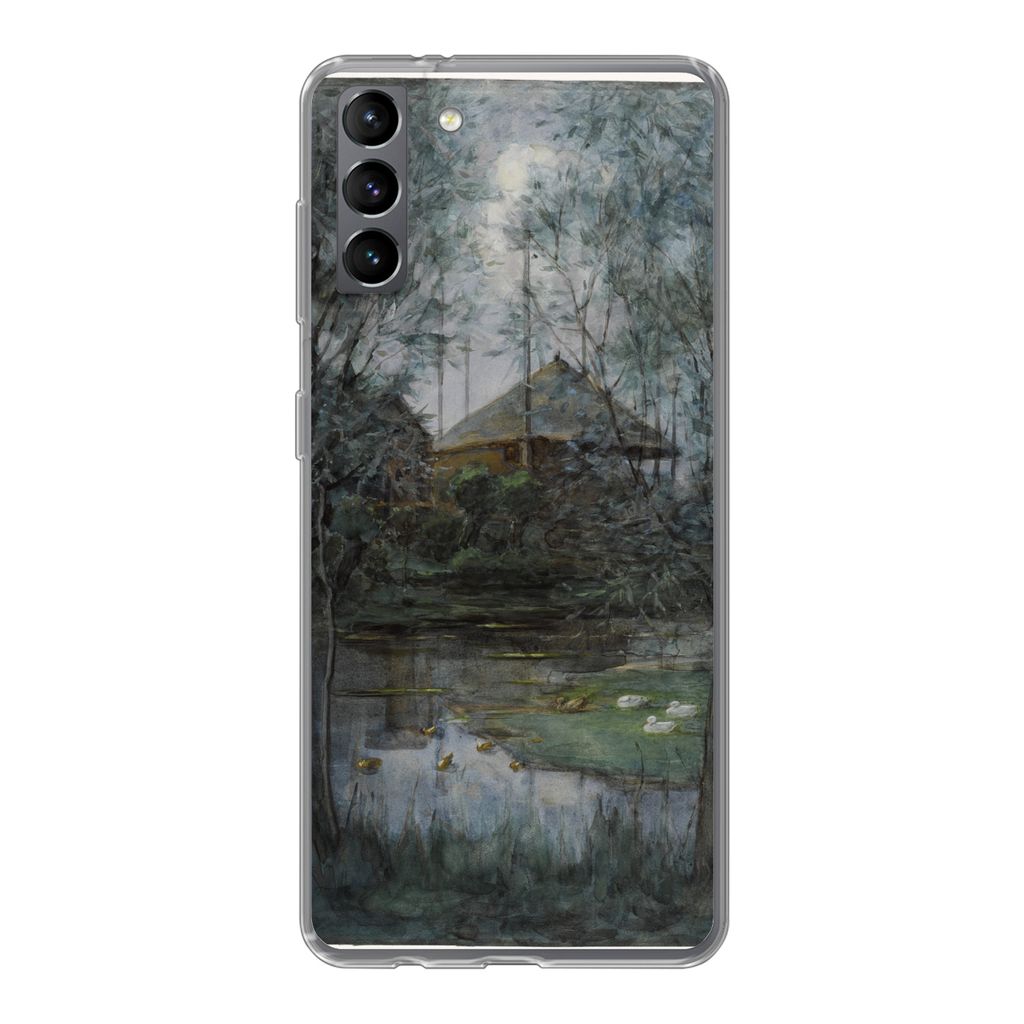 MuchoWow Handyhülle Schutzhülle Hülle für Samsung Galaxy S21 Plus Heuhaufen - Piet Mondrian Silikon Softcase Handy Hülle - Handy-Tasche