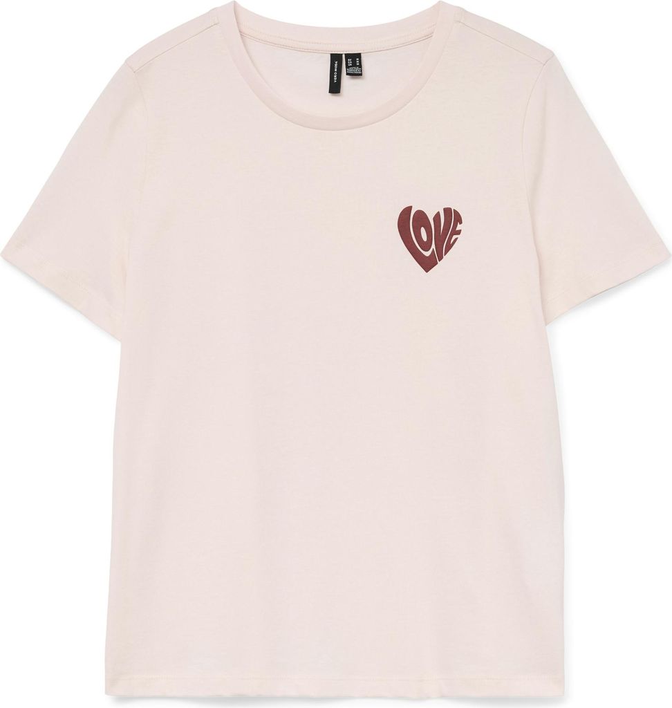 Vero Moda VMDONNA OLLY SS TOP BOX GA Pink Dogwood/EMBUST - LOVE S