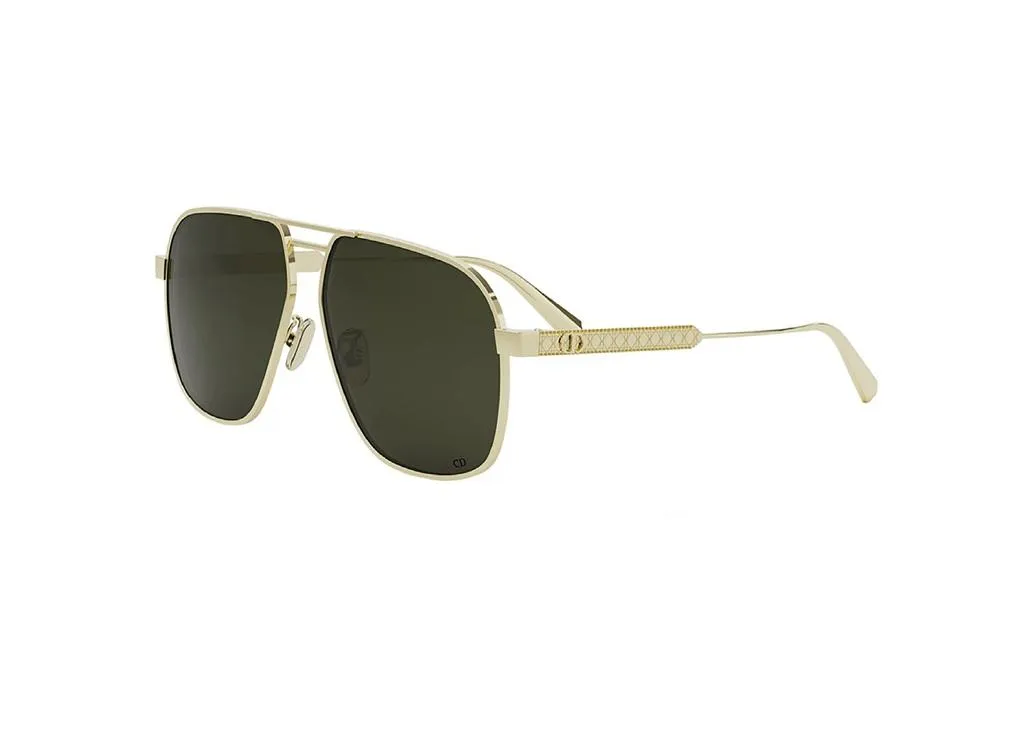 Lunettes DiorCannage A3U avec Verres Verts et Monture Métal Doré Premium